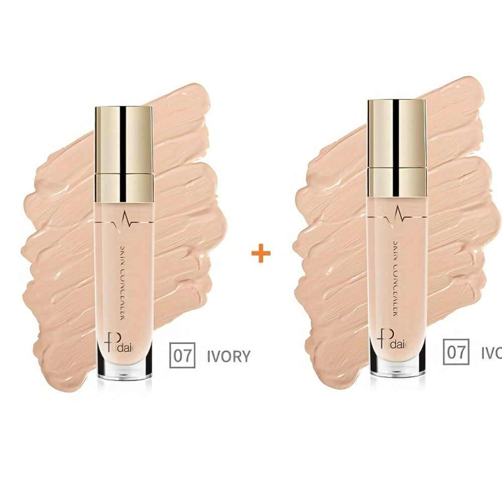 Two-Piece Under-Eye Concealer Set with Liquid Stick Applicators for Buildable Everyday Face Makeup