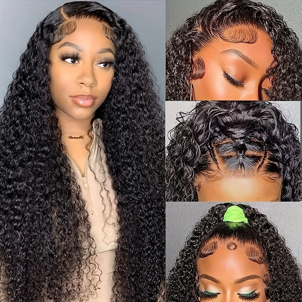 HD Lace Body Wave Wig 13x4 180% Density Human Hair Pre Plucked Glueless Natural Hairline for Women | Natural Black 24 Inch | Beginner Friendly Daily Wear