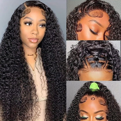 HD Lace Body Wave Wig 13x4 180% Density Human Hair Pre Plucked Glueless Natural Hairline for Women | Natural Black 24 Inch | Beginner Friendly Daily Wear