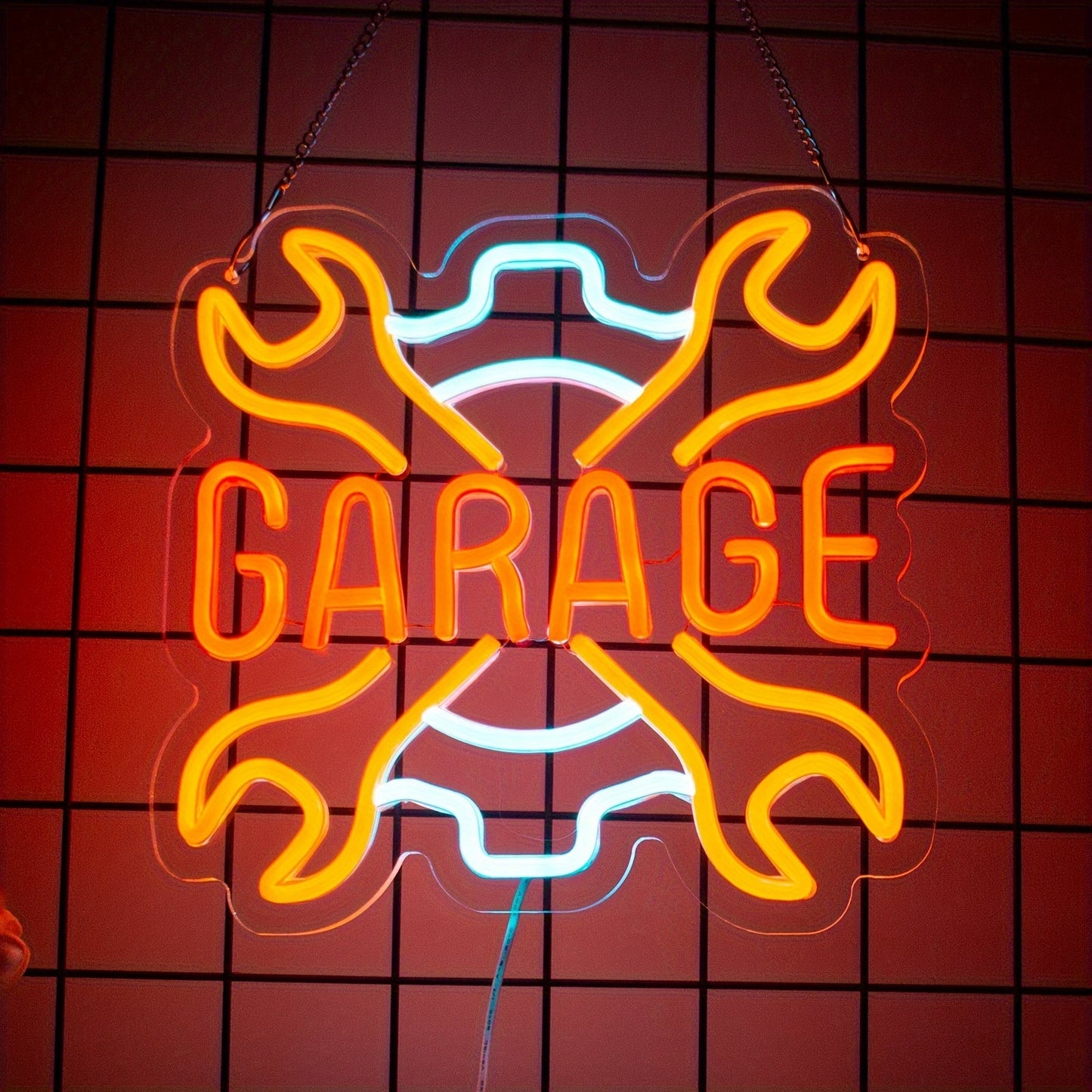 Check Engine Neon Sign – LED Dimmable USB Powered Neon Light for Garage Wall Decor, Car Repair Shop, Workshop, Man Cave, Game Room, Bedroom & Car Party Decorations (Yellow / Multi-Color Options)