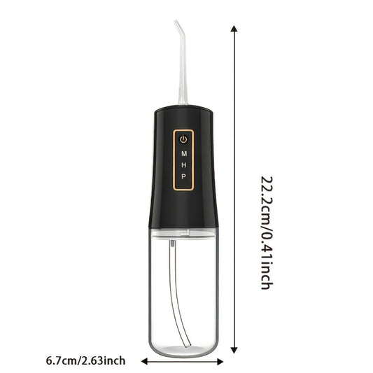 Water Flosser Portable Three-Mode Design with 360° Rotating Nozzle, Four Tips and Three Package Options