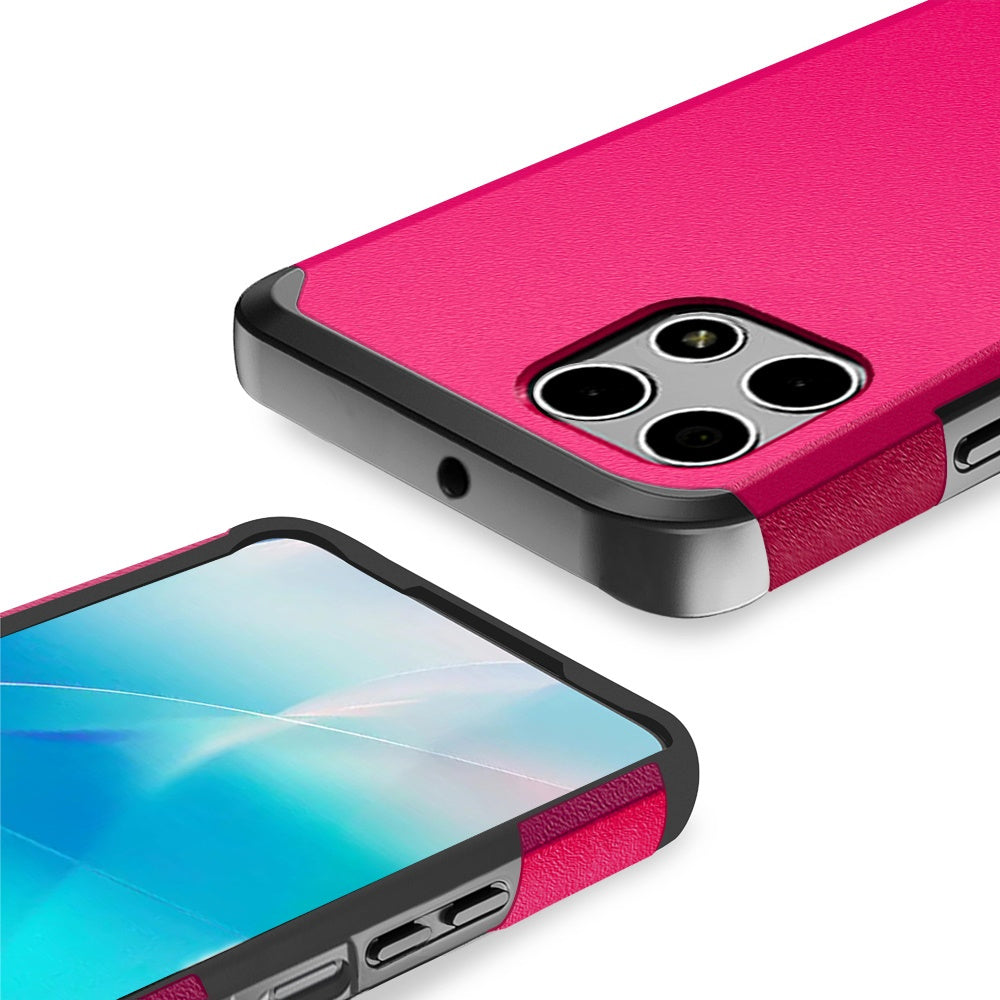 Revvl 7 5G Case Heavy Duty Dual Layer Shockproof with Magnetic Support – Hybrid Hard PC TPU Drop Protection Cover for T-Mobile Revvl 7 5G with Raised Bezels & Precise Cutouts