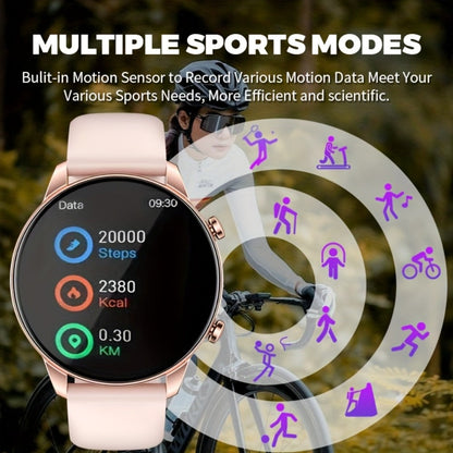 Smartwatch 2.01 Inch Round Dial with Calling, 100 Sport Modes, Games and Calculator with Two Band Styles