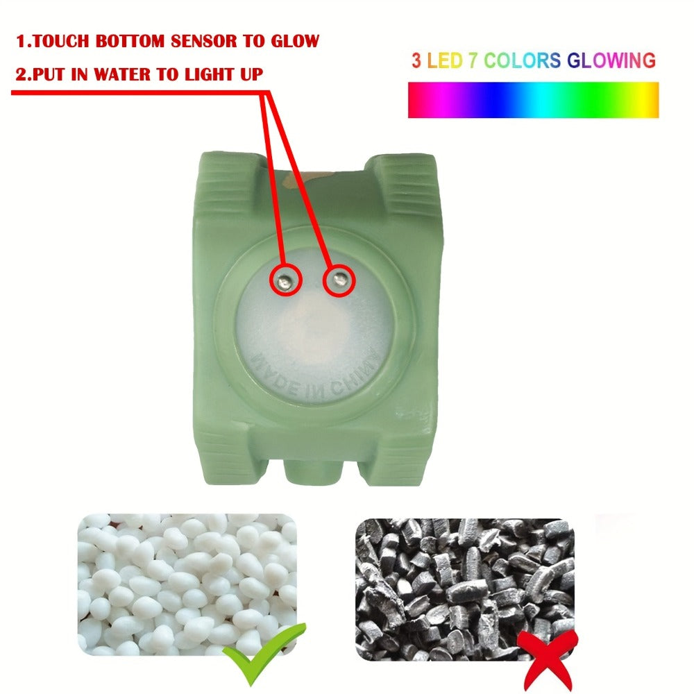 Floating Vehicle Bath Toy Sets with Light-Up 6-Piece, Light-Up 8-Piece or No-Light Options