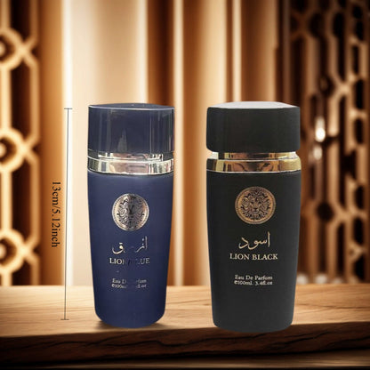 Arabian Men's Perfume Set 2 x 3.4 oz | Long Lasting Oriental Cologne Duo Oud Woody Scent for Holidays Dates Daily Wear Gift for Him