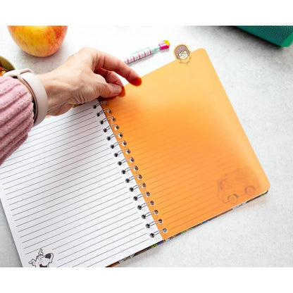 Scooby-Doo Spiral Notebook for Kids Mystery Machine 5-Tab Journal 75 Lined Pages Character Bookmark Tabs | Officially Licensed Scooby-Doo Gift for Boys Girls Fans Ages 5 6 7 8 9 10