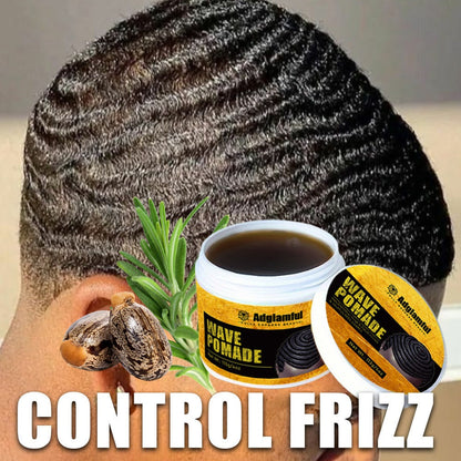 360 Wave Pomade for Men — Wave Control Defining Cream for Layered Waves, Volume & Texture | Non-Greasy, Water-Soluble, No Residue | Easy to Style, Brush & Maintain Natural 360 Waves