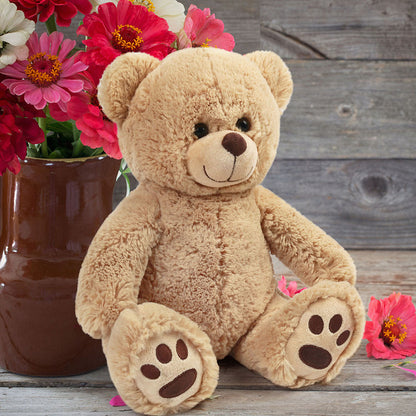 Plush Toy – Classic Brown Teddy Bear with Seated 10-Inch Format for Cuddly Display and Gifting