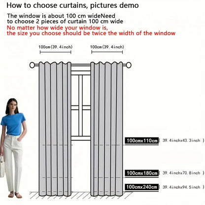 Two-Panel Floral Lace Window Curtain Set with Rod-Pocket Top, Three Colors and Six Metric Size Options