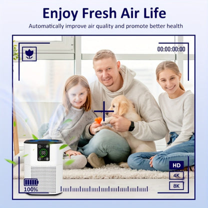 Air Purifier with ULPA Filter, Four Modes, Nine Timer Settings, Sleep Mode and Single or Two-Unit Options