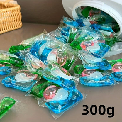 Blue-and-Green Laundry Detergent Gel Pods in Three Available Package Weight and Color Combinations