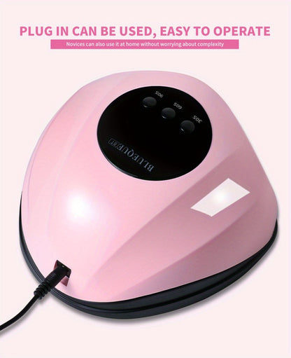 8T UV LED Nail Lamp with 24 Light Beads, Infrared Hand Sensor, 30/60/90s Timers and Two USB Styles