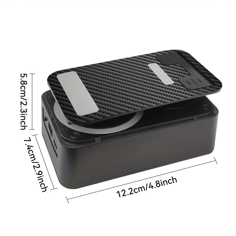 Bluetooth Speaker Phone Holder 5-in-1, 360° Adjustable Tablet Stand with HD Surround Sound, USB Rechargeable Portable Speaker Dock for Smartphones Tablets Home Office Desk