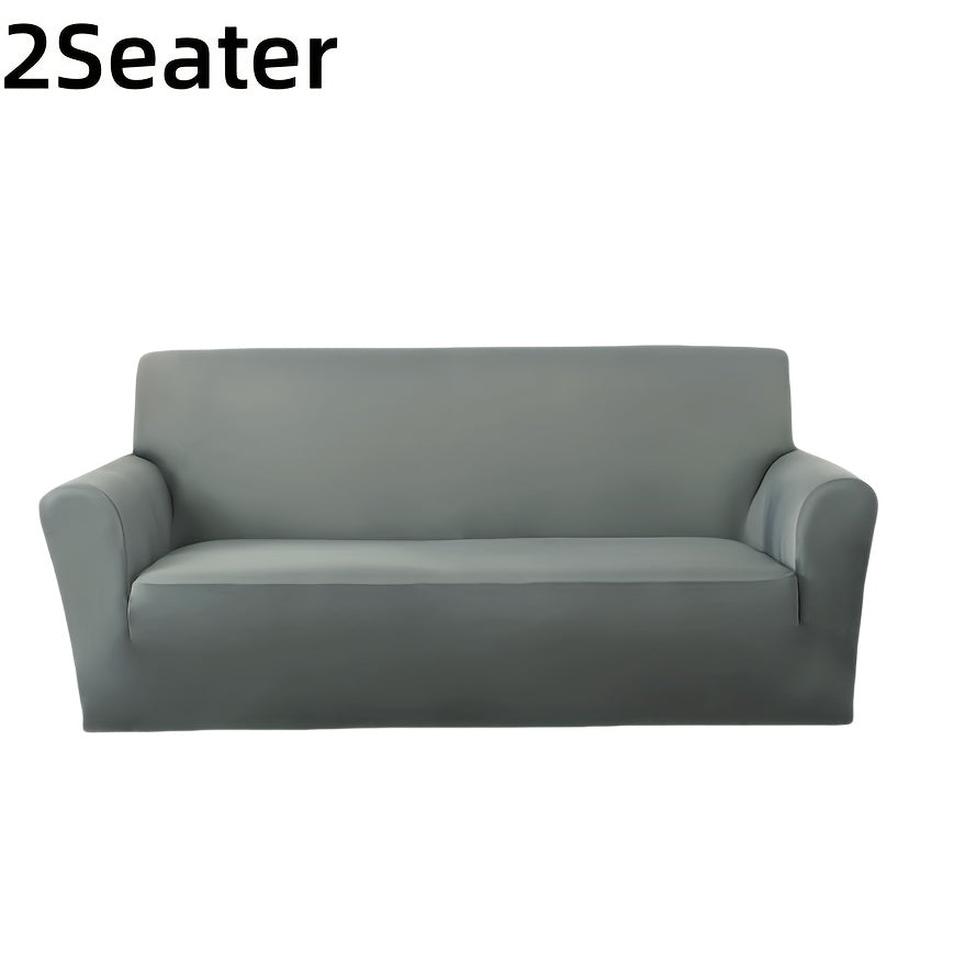 Sofa Cover Elastic Anti-Slip Stretch Slipcover for 1, 2, 3 or 4-Seater Sofas in Seven Solid Colors