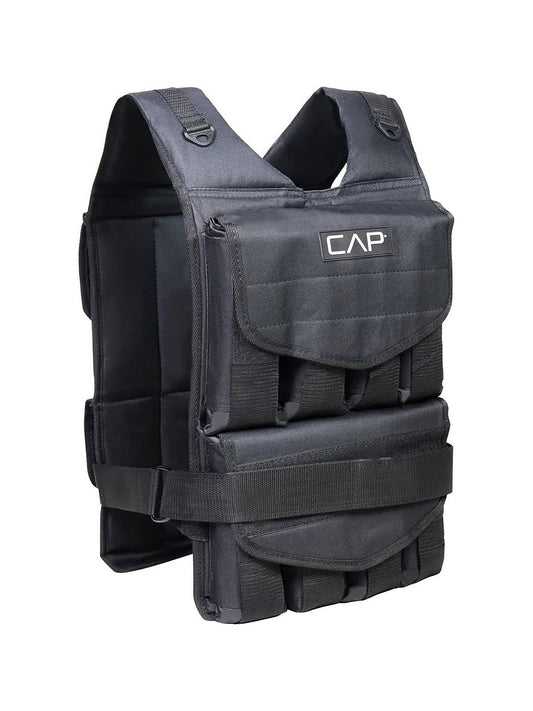 Weighted Vest 40LB Adjustable for Men & Women - Removable Weight Packets, Reinforced Nylon Body Weight Vest with Reflective Stripes & Padded Shoulder Straps for Strength Training, Running & Workout