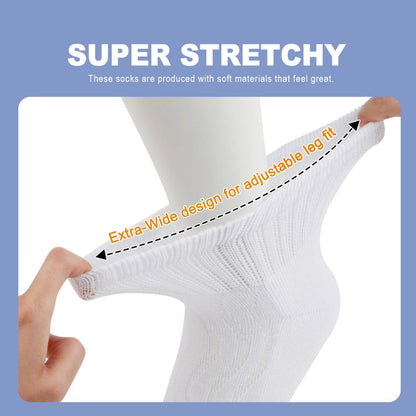 12-Pair Extra-Wide Ankle Sock Set in Black or Black-and-White with US 9-11 and 10-13 Sizes