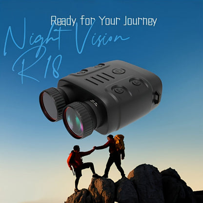 Infrared Night Vision Goggles HD 2.5K with 10X Zoom & CMOS Sensor – Full-Dark Visibility Binocular Scope for Hunting, Boating & Outdoor Adventures, Photo & Video Capture, Battery Powered