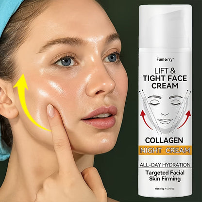 50 g Snail Mucin and Collagen Night Cream for a Daily Evening Moisturizing Facial Skin Care Routine