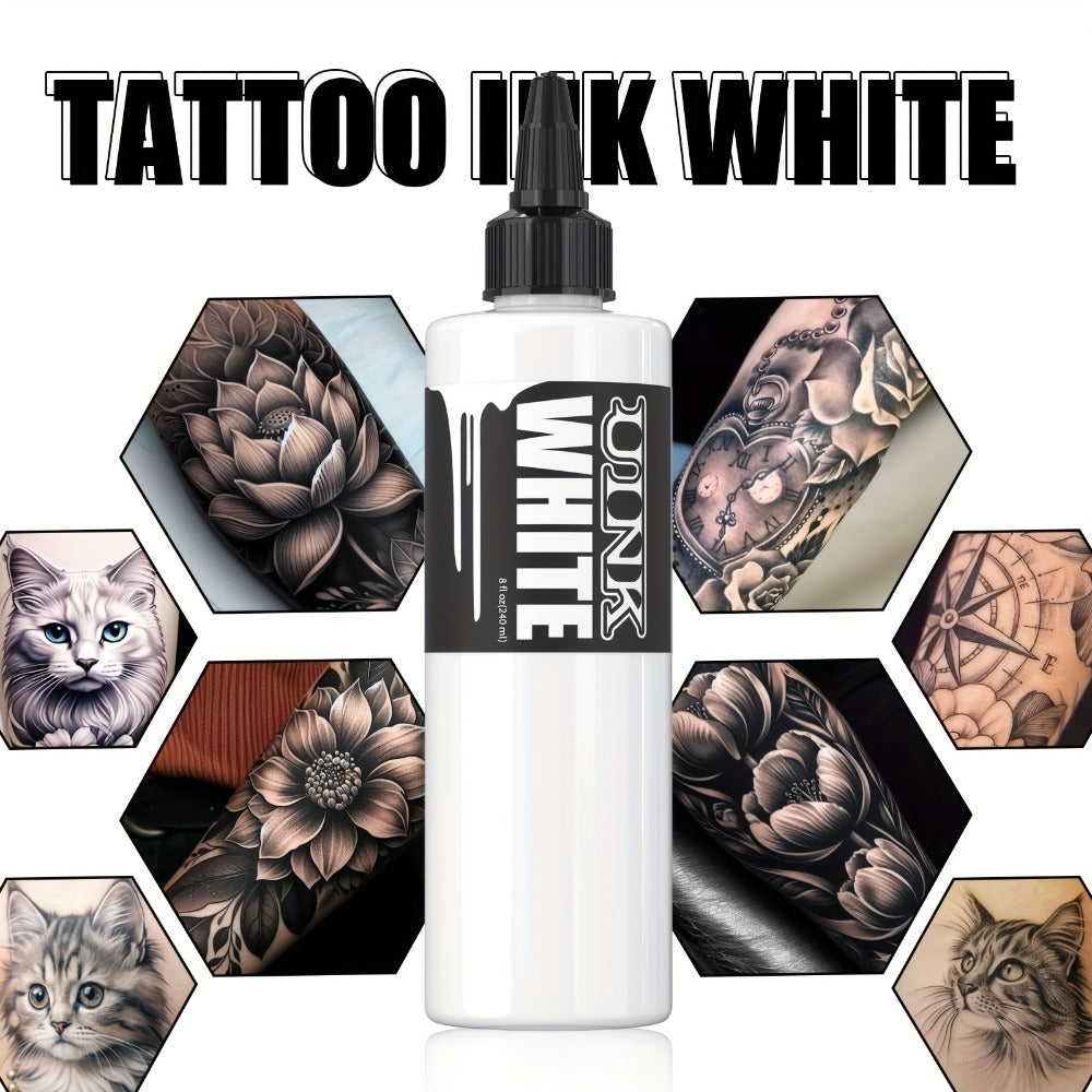 Tattoo Ink UINK 8.12oz 240ml Black, White or White Plus Triple Black Bottle Options with Item-Specific Color, Capacity and Bottle Choices