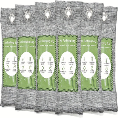 Bamboo Charcoal Air Purifying Bags Odor Absorber & Moisture Absorber Natural Activated Charcoal Odor Eliminator for Car Home Closet Shoe Refrigerator Pet Area Multi-Pack