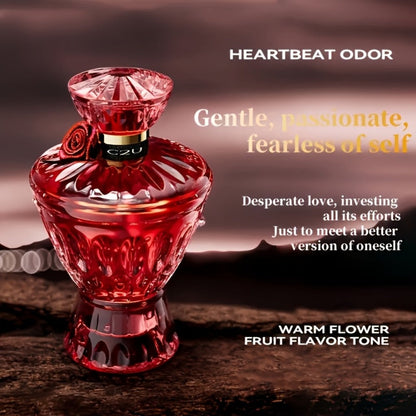 Perfume for Women 75ml in Red Crystal-Rose Bottle with Floral-Woody Source Family for Daily Wear