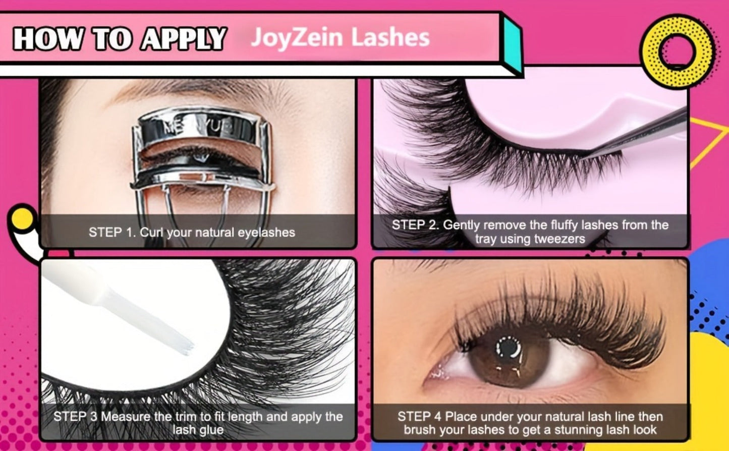 Wispy Cat Eye False Eyelashes 30 Pairs Long Voluminous Reusable Strip Lashes with Flexible Clear Band – Dramatic Eye Makeup for Parties, Date Night & Everyday Wear