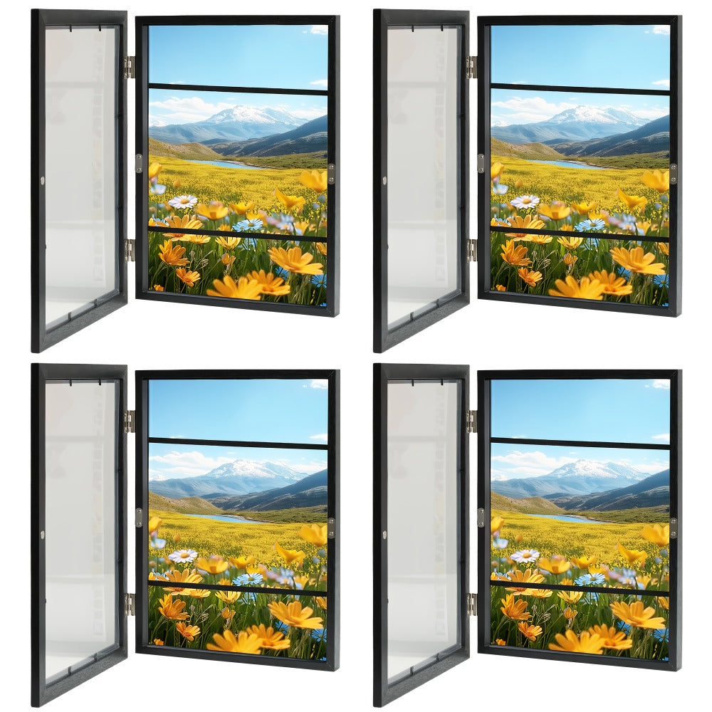 Front-Opening Kids Art Display Frames with Changeable Storage and Six Exact Color-and-Pack Options