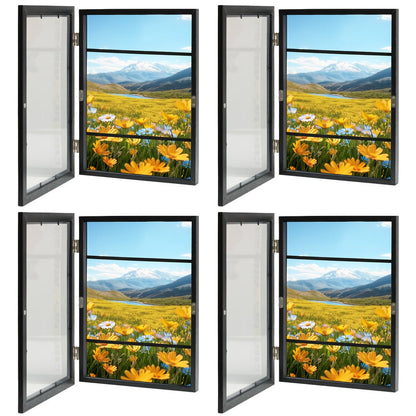 Front-Opening Kids Art Display Frames with Changeable Storage and Six Exact Color-and-Pack Options
