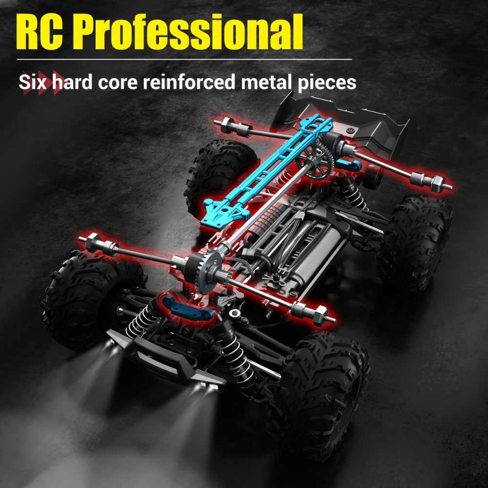 Remote Control Car, 1:16 Scale 4WD Off-Road Truck with 2.4GHz Control, 70KM/H Source Speed and Four Color Options
