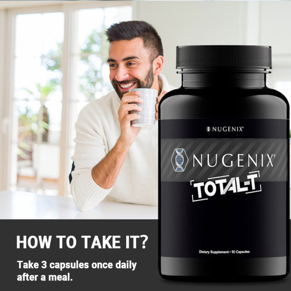 Nugenix Total-T Capsule Supplement, Two-Bottle Package with 30 Labeled Three-Capsule Servings per Bottle