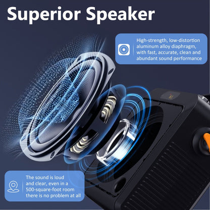 JYX T19-T Karaoke Machine for Adults with 2 Microphones & RGB Light Show - Wireless Bluetooth Speaker, Live Streaming Function, Home Party KTV System, Christmas Birthday Gift for Family Friends