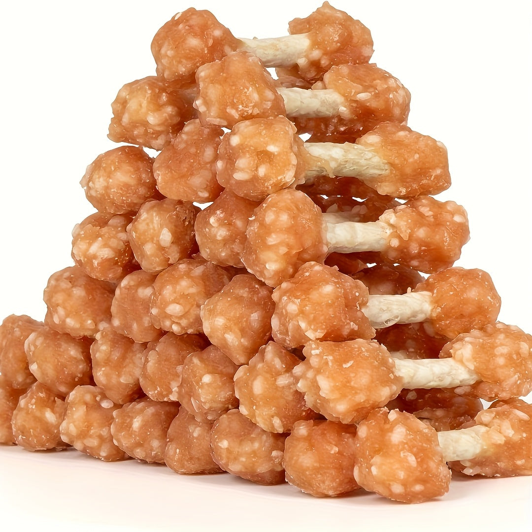 Dog Treats Chicken and Rice Dumbbell-Shaped Bites with Multipack and Two Flavor-Label Options