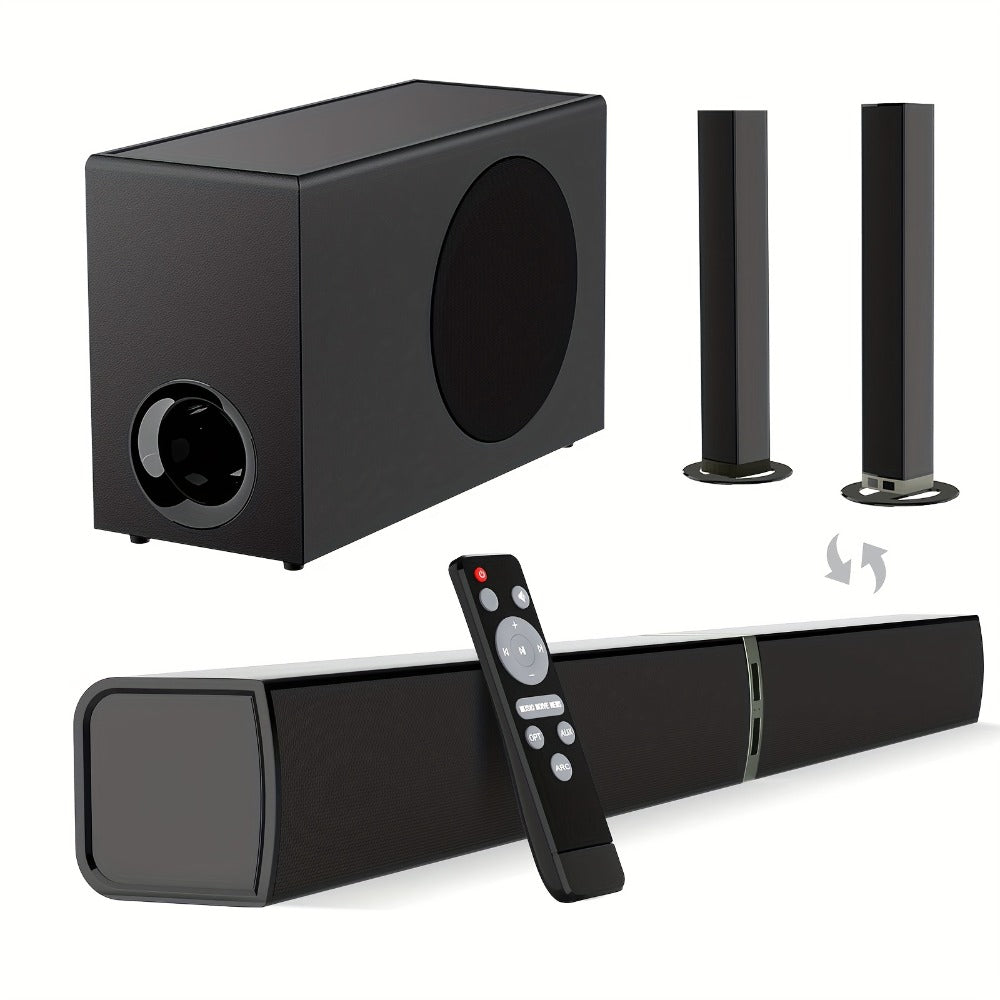 Soundbar with Subwoofer 2.1CH Home Theater Sound Bar for Smart TV, Deep Bass Wireless Bluetooth 5.0