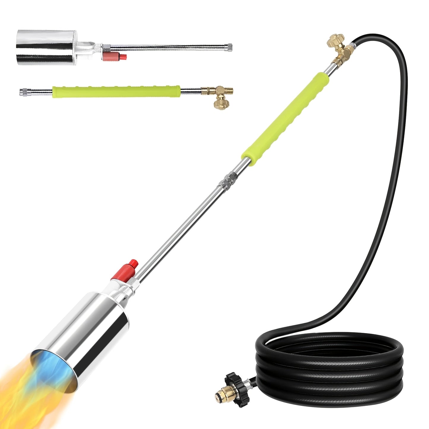 Propane Weed Torch | Flame Weeder Ice Melter Outdoor Roof Driveway