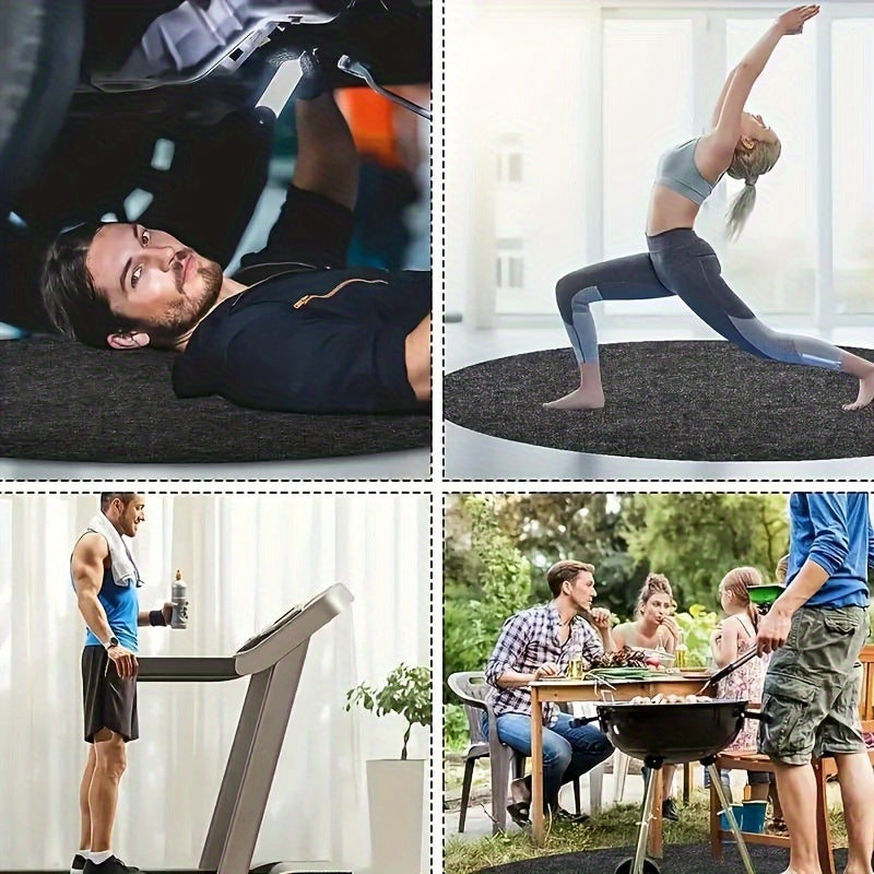 Hot Tub Mat | Round Anti-Slip Waterproof Pool Spa Protector Outdoor