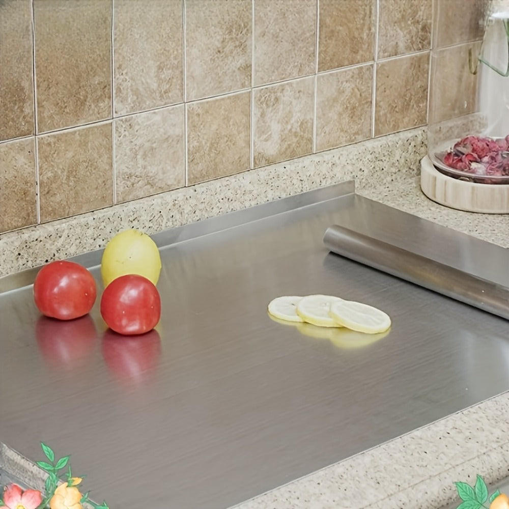 Cutting Board Stainless Steel Prep Surface in Four Sizes from 15.75 x 11.8 to 27.6 x 19.7 Inches