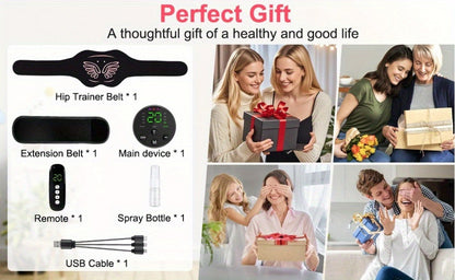 EMS Hip Trainer & Butt Stimulator with Remote Control, Rechargeable Electric Peach Butt Shaper for Women
