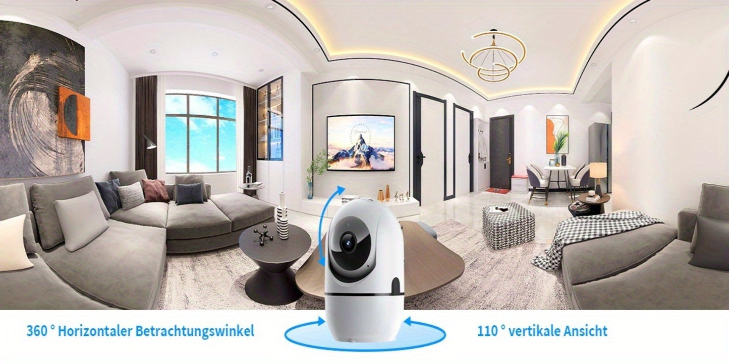 Security Camera 4MP Indoor Model with Dual-Band WiFi, 360 Pan-Tilt, Color Night Vision and Two-Way Audio