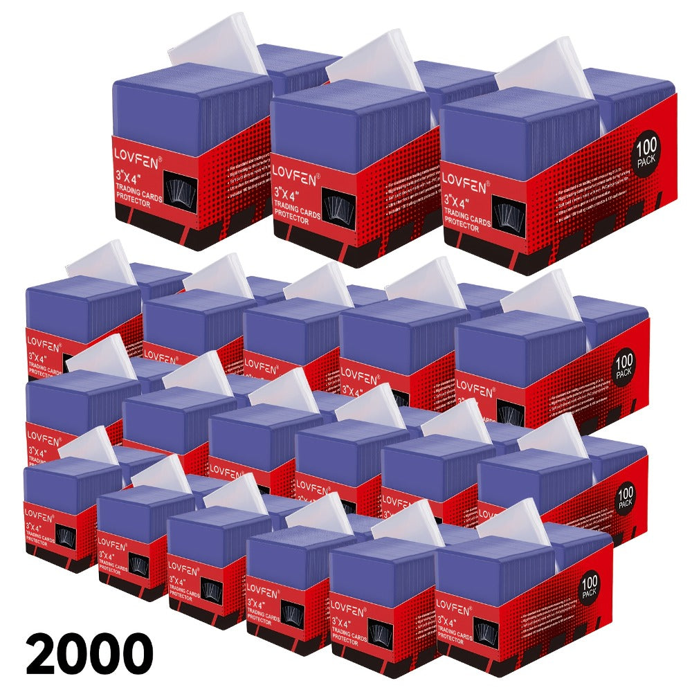 35pt Top Loader and Soft Card Sleeve Sets in 100, 500, 1000 or 2000 Matching Pair Quantities