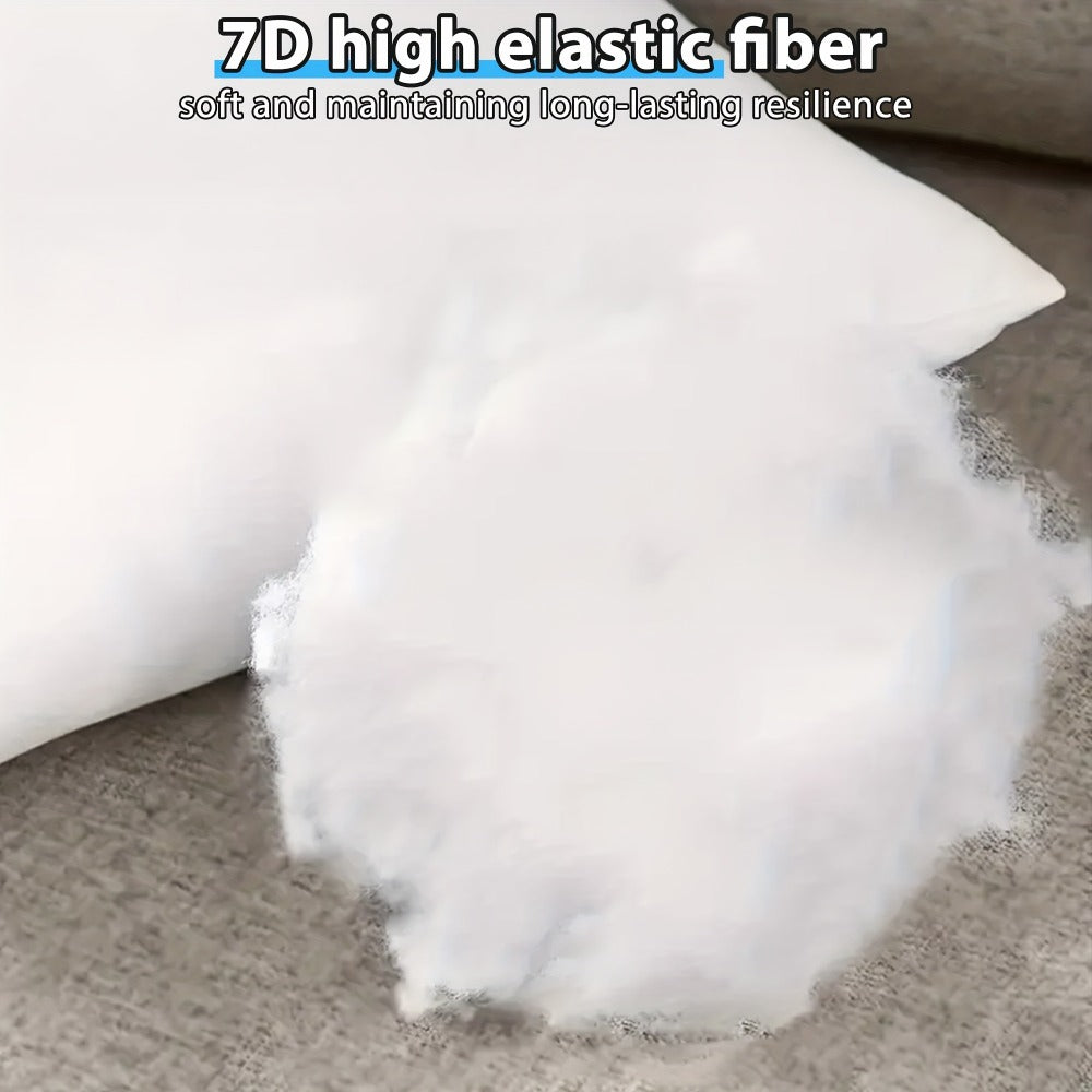 Four-Pack White Throw Pillow Inserts with Zippered Covers in 14-, 16-, 18-, 20- or 22-Inch Square Sizes