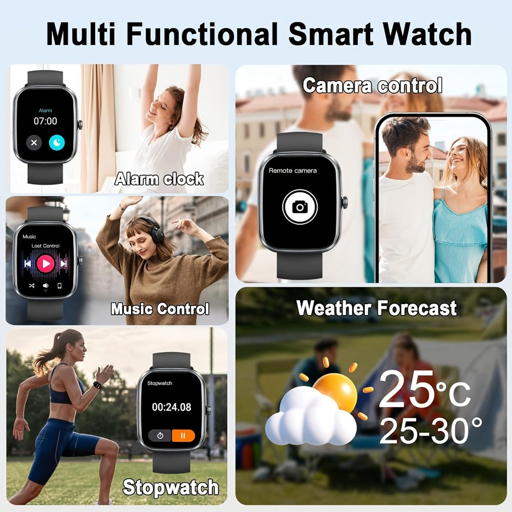 Smartwatch with 1.91-Inch Touchscreen, 112 Sport Modes, Activity Tracking and 4 Color Options