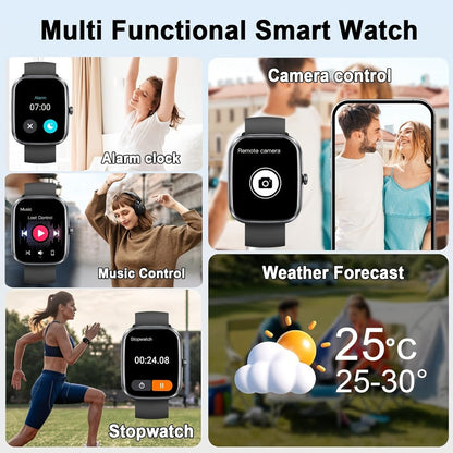 Smartwatch with 1.91-Inch Touchscreen, 112 Sport Modes, Activity Tracking and 4 Color Options