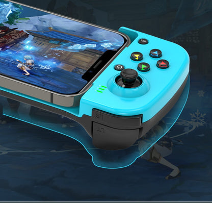 Expandable Mobile Game Controller D3 Joystick with M2 Aim-Assist – Plug & Play for Android iOS HarmonyOS, FPS Shooter Action Games, Phone Gamepad Clip-On Grip White Black Red Blue Gift
