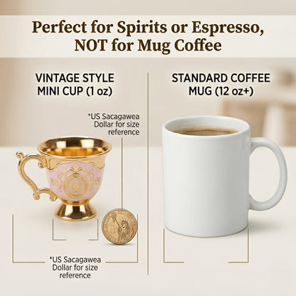 Vintage-Style Turkish Tea and Coffee Serving Set with Teapot, Six Cups and Tray in Three Colors