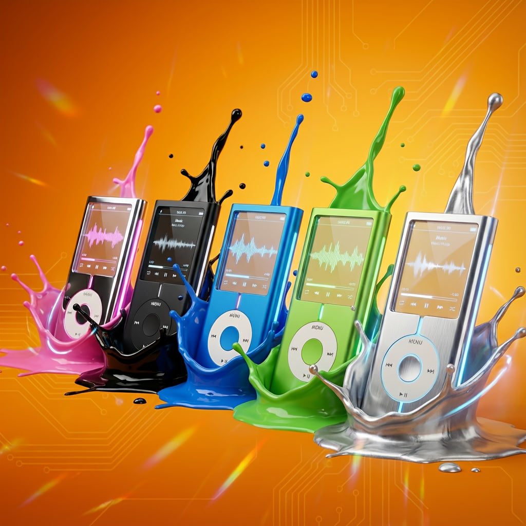 MP3 MP4 Player for Students 128GB Expandable, 8-Hour Battery HiFi Lossless Sound, 1.8 Inch Color Screen, FM Radio, Voice Recorder, E-Book Reader, English Listening Learning Device
