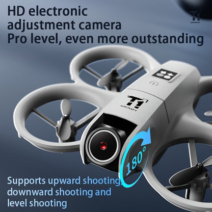 Mini 4K FPV Drone 180° Rotating Dual Camera Optical Flow Positioning Dual Batteries 360° Flip One-Key Takeoff Anti-Shake | RC Quadcopter Toy for Beginners Boys Girls Kids | Birthday Christmas Gift