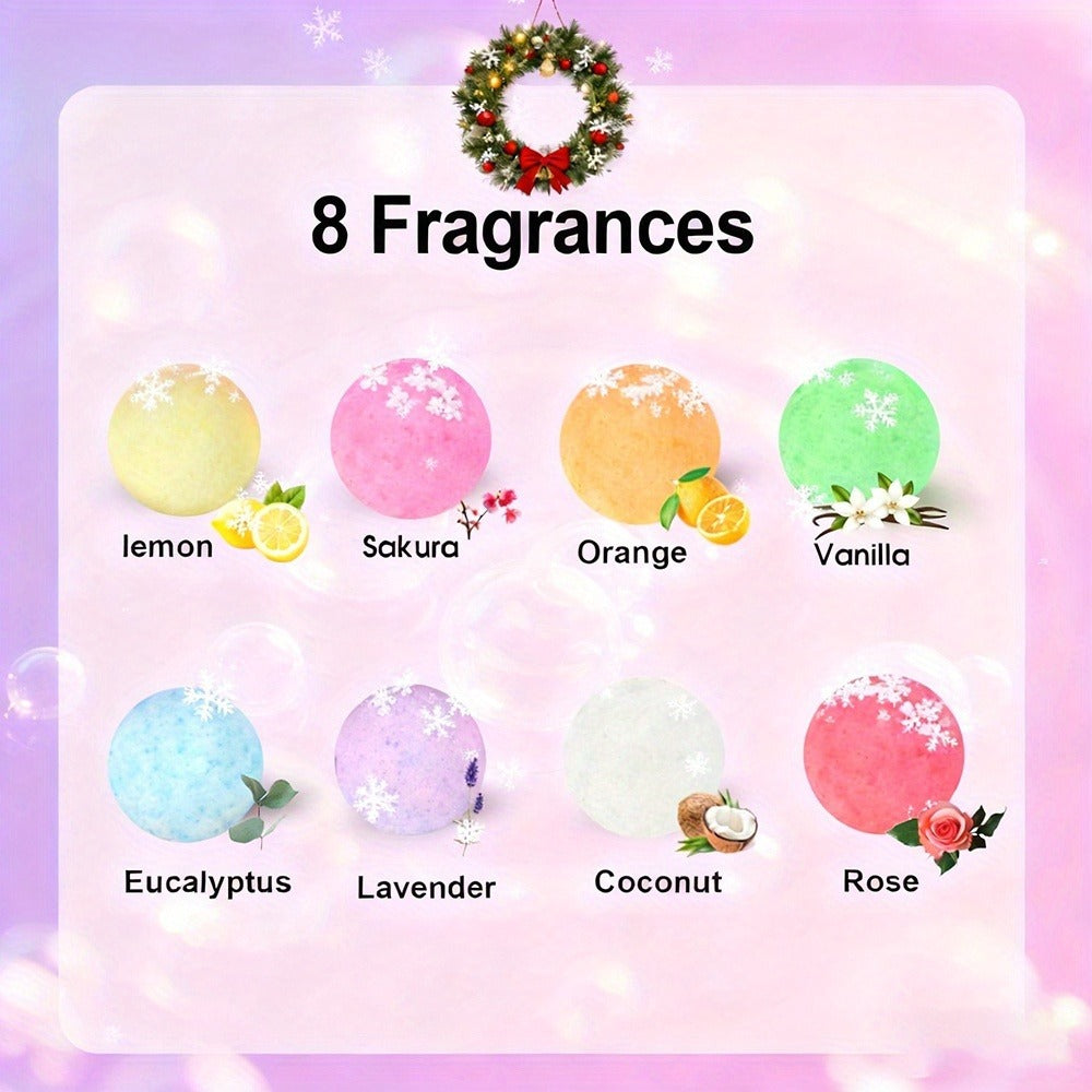 Bath Bombs Gift Set 24 Pcs Handmade Bubble Bath Fizzes with Essential Oils — Moisturizing Spa Bath Bombs for Women Birthday Christmas Valentine Anniversary Gift for Wife Girlfriend Mom Sister