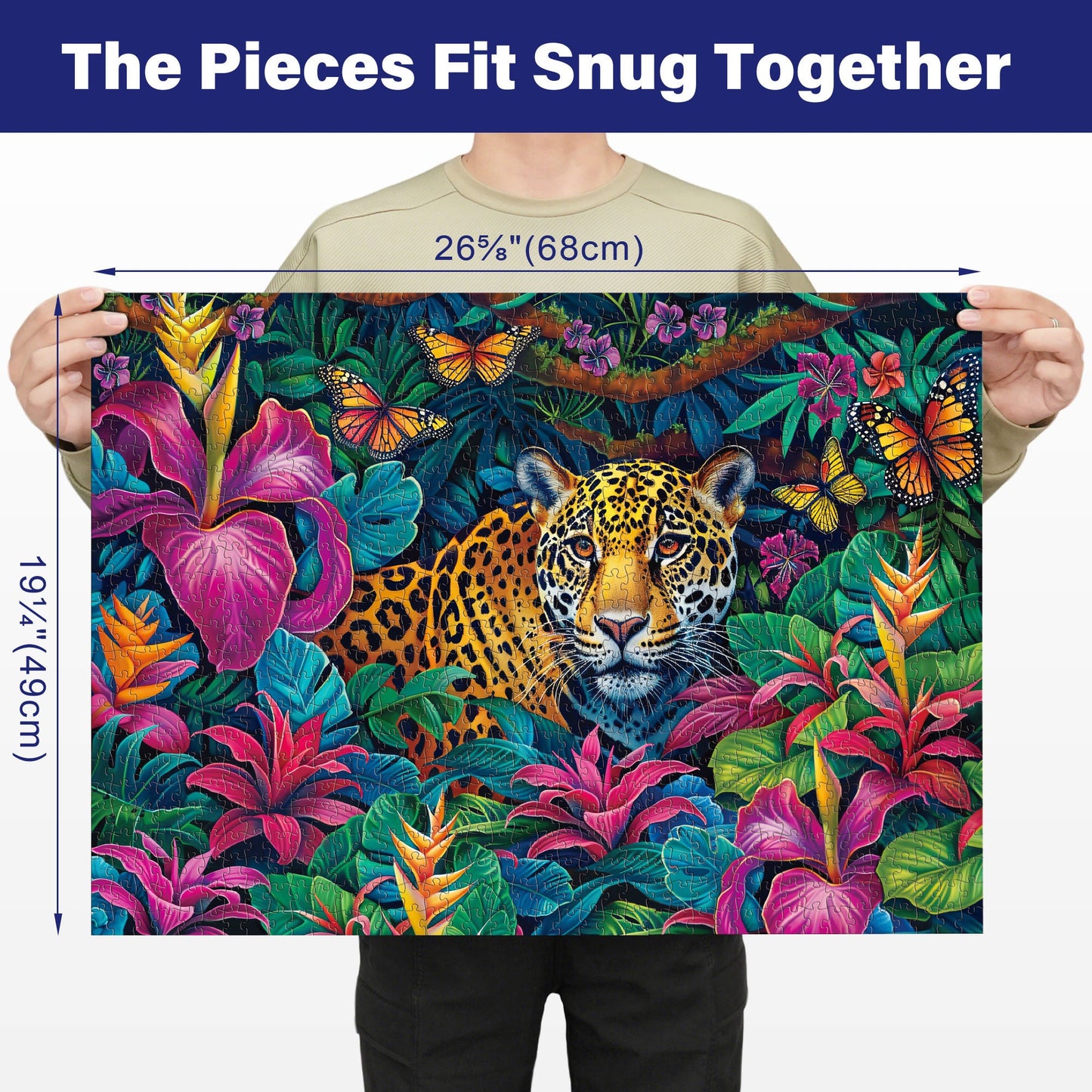 Adult 1000-Piece Jigsaw Puzzle Three-Pack with 20 Wildlife, Scenic and Pattern Theme Combinations