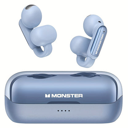 Open-Back Clip-On Wireless Earbuds Environmental Noise Cancellation Touch Control Wireless Charging Case Situational Awareness Natural Sound Bluetooth Headphones