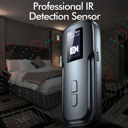 Hidden Camera Detector with OLED Screen – RF Signal & Infrared Anti-Spy Bug Detector, GPS Tracker Finder, Anti-Eavesdropping Scanner for Travel, Hotel, Airbnb, Office & Car Security